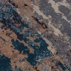 Dywanik połyskujący z frędzlami niebieski COSMIC 60x100 cm