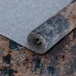 Dywanik połyskujący z frędzlami niebieski COSMIC 60x100 cm