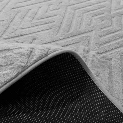 Dywaniki| Dywanik srebrny DOVER 3D 60x100 cm