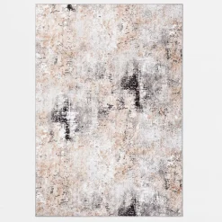 Dywany Z Krótkim Włosiem|inny Dywanik szarobeżowy PRZECIERKA VISION 3D 67x100 cm