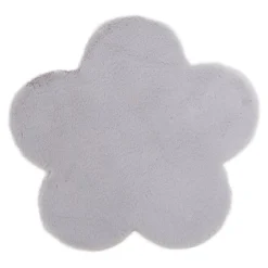 Dzieci Dywanik szary kwiatek NEBBIA 60x60 cm