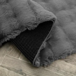 Dywany Rabbit|Dywany Shaggy| Dywanik szary MODESTO 60x100 cm