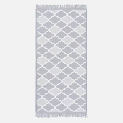 Dywaniki|inny Dywanik w marokański wzór szary ALBORG 50x80 cm