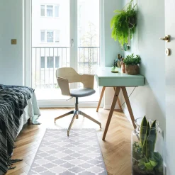 Dywaniki|inny Dywanik w marokański wzór szary ALBORG 50x80 cm