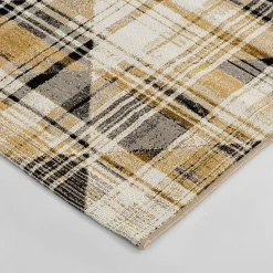 inny Dywanik w trójkąty szaro-żółty MALTA 60x100 cm