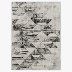 Dywany Zewnętrzne|Dywany Zewnętrzne|inny Dywanik w trójkąty szary MALTA 60x100 cm