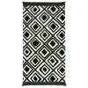 Dywaniki| Dywanik z połyskującym wzorem 3D czarne romby ETNA 60x100 cm