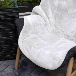 inny Dywanik ze sztucznego futra RABBIT, biały, 60x90 cm