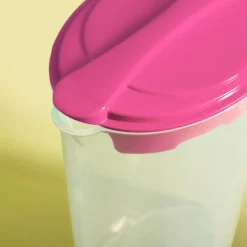 inny Dzbanek plastikowy z 4 kubkami różowy