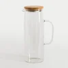 Dzbanki I Karafki|inny Dzbanek szklany z bambusową pokrywą 1,2 L