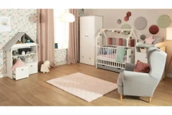 Dzieci Łóżeczko ze stelażem LOEN 60x120 cm