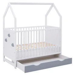 Dzieci Łóżeczko ze stelażem LOEN 60x120 cm