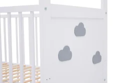 Dzieci Łóżeczko ze stelażem LOEN 60x120 cm