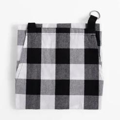 inny Fartuszek kuchenny bawełniany w kratkę 60x80 cm