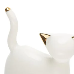 Figurki Dekoracyjne|inny Figurka dekoracyjna biała KOT 17,5 cm