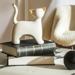 Figurki Dekoracyjne|inny Figurka dekoracyjna biała KOT 17,5 cm