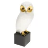 inny Figurka dekoracyjna biała SOWA 27 cm