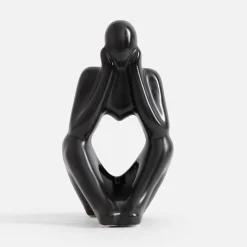 Figurki Dekoracyjne|inny Figurka dekoracyjna czarna MYŚLĄCY CZŁOWIEK 19 cm