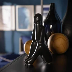 Figurki Dekoracyjne|inny Figurka dekoracyjna czarna MYŚLĄCY CZŁOWIEK 19 cm