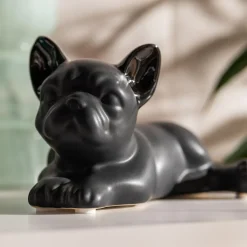 Figurki Dekoracyjne|inny Figurka dekoracyjna czarna PIES 10 cm