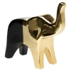 Figurki Dekoracyjne|inny Figurka dekoracyjna czarno-złota SŁOŃ 20 cm