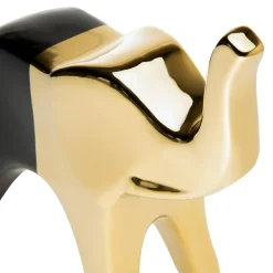 Figurki Dekoracyjne|inny Figurka dekoracyjna czarno-złota SŁOŃ 20 cm