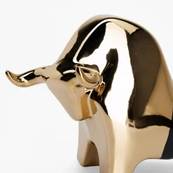 inny Figurka dekoracyjna czarno-złota BYK