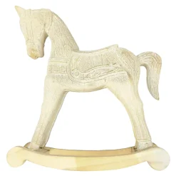 Figurka dekoracyjna KOŃ NA BIEGUNACH 32 cm