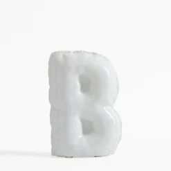 inny Figurka dekoracyjna LITERA B biała
