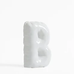 inny Figurka dekoracyjna LITERA B biała