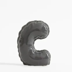 Figurki Dekoracyjne|inny Figurka dekoracyjna LITERA C szara
