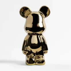 inny Figurka dekoracyjna MIŚ złota 26 cm