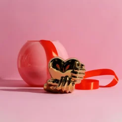 inny Figurka dekoracyjna SERCE złota