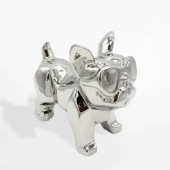 Figurki Dekoracyjne|inny Figurka dekoracyjna srebrna PIES 16 cm