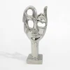 Figurki Dekoracyjne|inny Figurka dekoracyjna srebrna maska 24,5 cm