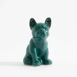 inny Figurka dekoracyjna zielona PIES 16 cm