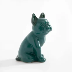 inny Figurka dekoracyjna zielona PIES 16 cm