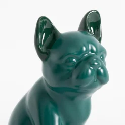 inny Figurka dekoracyjna zielona PIES 16 cm