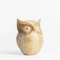 Figurki Dekoracyjne|inny Figurka dekoracyjna złota SOWA 12 cm