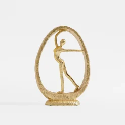 Figurki Dekoracyjne|inny Figurka dekoracyjna złota GIMNASTYCZKA 22 cm