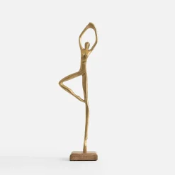 inny Figurka dekoracyjna złota JOGA MIX 35 cm
