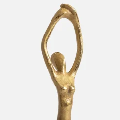 inny Figurka dekoracyjna złota JOGA MIX 35 cm