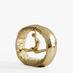 inny Figurka dekoracyjna złota GIMNASTYCZKA 16 cm