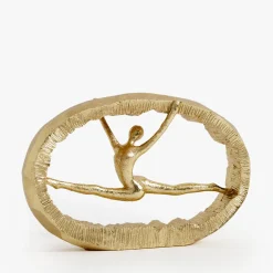 inny Figurka dekoracyjna złota GIMNASTYCZKA 16 cm