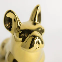 Figurki Dekoracyjne| Figurka dekoracyjna złota PIES 20 cm