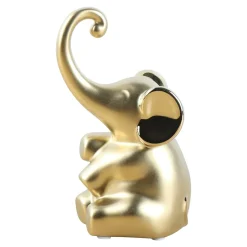 Figurka dekoracyjna złoty SŁOŃ 17 cm