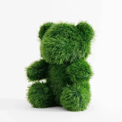 inny Figurka do ogrodu, miś, sztuczna trawa, 35 cm