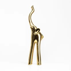 Figurki Dekoracyjne|inny Figurka złota SŁOŃ 37 cm