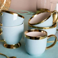 Filiżanki I Spodki| Filiżanka porcelanowa Jumbo AURORA GOLD 400 ml