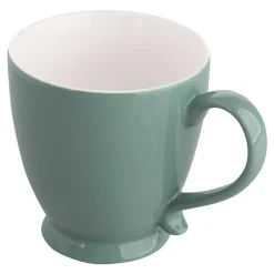Filiżanki I Spodki| Filiżanka porcelanowa na nóżce zielona Jumbo URBAN 400 ml